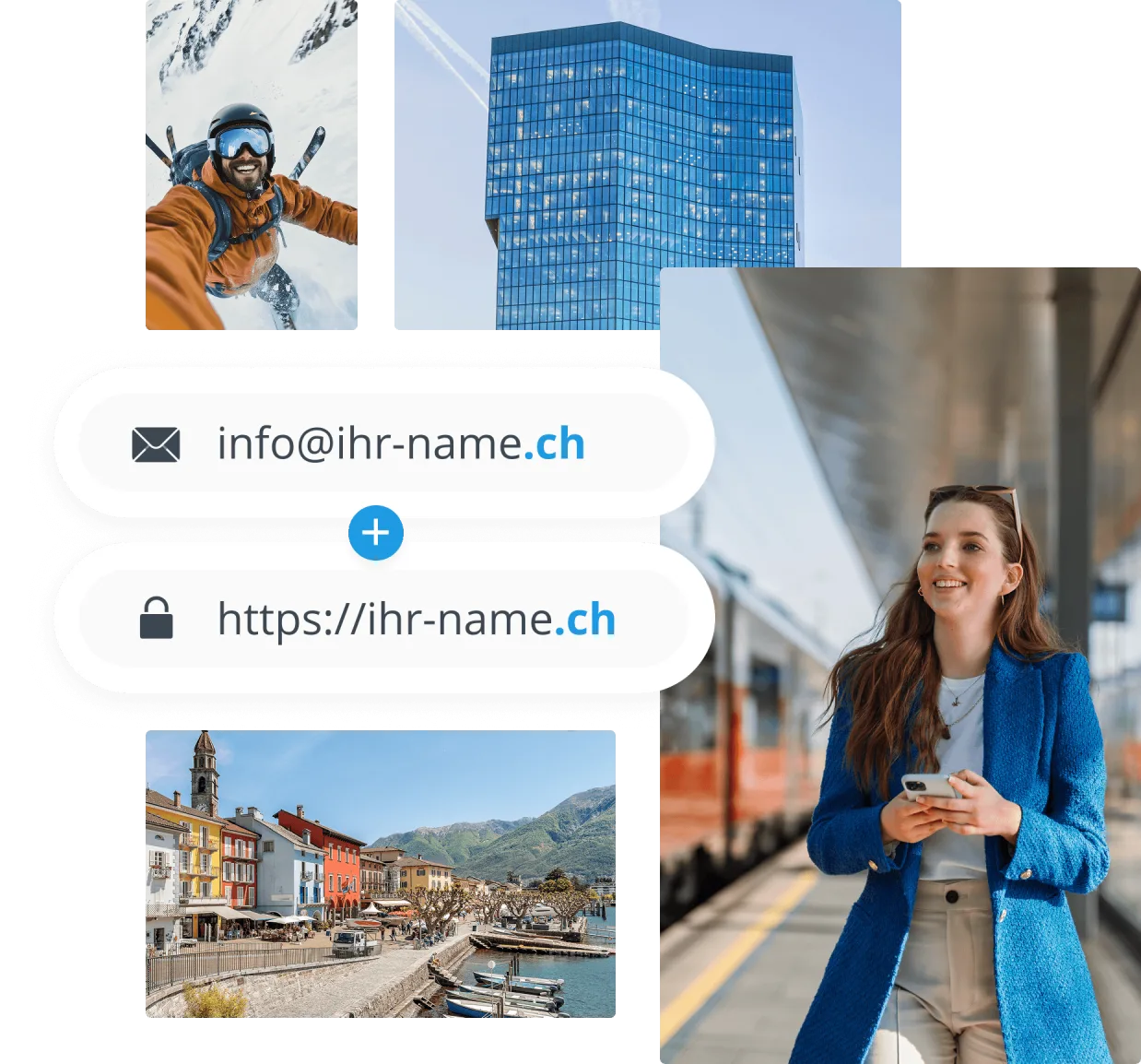 Anordnung von Impressionen aus der Schweiz